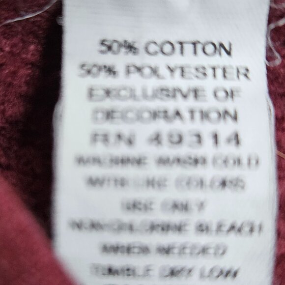 Fordham University Champion Hoodie Sweatshirt Large L - Maroon Red Collegiate - Picture 3 of 8